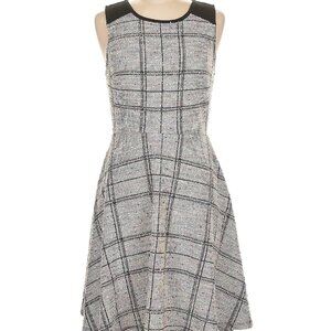 NWOT Modcloth fit and flare tweed plaid skater dress, size Medium